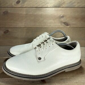 g fore gallivanter mens size 10.5 golf shoes white leather athletic sneakers